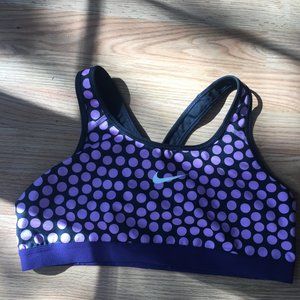 Nike poka-dotted sports bra